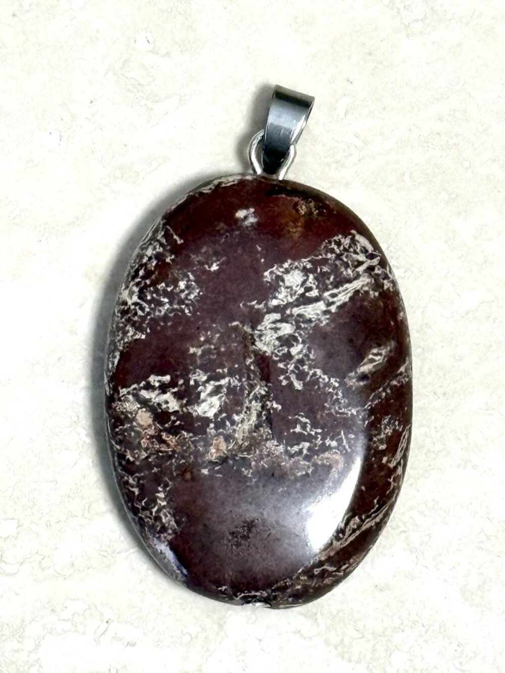 2/$20, Natural Earthy Brecciated Jasper Pendant, Large Genuine Gemstone Pendant
